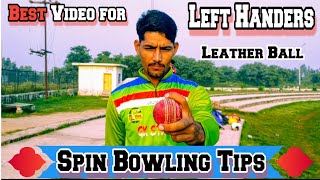 Spin Bowling Tips  Left hand spin bowling  changer bowlingtips [upl. by Nemajneb625]