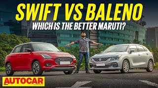 2024 Maruti Swift vs Maruti Baleno  Sibling Rivalry  Comparison  Autocar India [upl. by Nosro91]