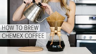 HOW TO BREW CHEMEX COFFEE  a simple chemex brewing guide [upl. by Kleper]