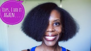 Haircut and Crown Breakage Update on Short 4C Natural Hair [upl. by Liagibba141]