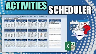 Learn How To Create This Yearly Activity Scheduler In Excel FREE Download Inside [upl. by Ylrebnik919]