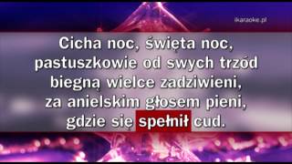 Kolęda  Cicha noc karaoke [upl. by Ahsikcin]