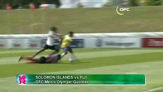 2012 OFC Mens Olympic Qualifier  Day 1  Solomon Islands vs Fiji Highlights [upl. by Dragone613]