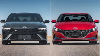 2024 Hyundai Elantra vs Old Hyundai Elantra [upl. by Eelanna12]