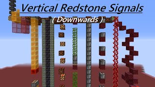 Vertical Redstone Signals  Downwards [upl. by Martinson]