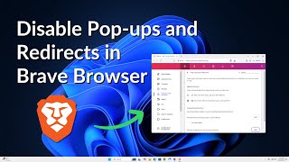 How to Disable Popups and Redirects in Brave Browser [upl. by Assiruam78]