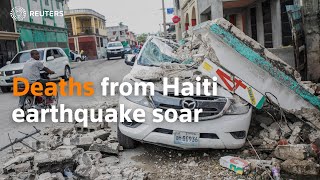 Death toll from Haiti earthquake soars [upl. by Lazar]