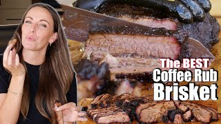 How To Smoke AMAZING Texas Style Brisket with a Coffee Rub [upl. by Cissiee]