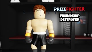 Intense Roblox Boxing Match Destroys Friendship Prizefighter Boxing [upl. by Byram]