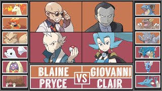 BLAINEampPRYCE vs GIOVANNIampCLAIR  KantoJohto Gym Leader Tournament Battle 4 [upl. by Chem180]