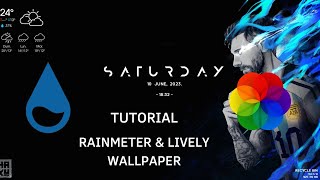 RAINMETER amp LIVELY WALLPAPER TUTORIALS WINDOWS 11 2023 [upl. by Airehtfele78]