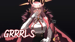 Nightcore  GRRRLS「1 Hour」Lyrics [upl. by Inahpets]