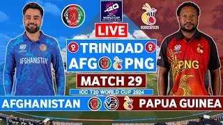 Afghanistan vs Papua New Guinea Live Match  AFG vs PNG Live Match Today  ICC T20 World Cup Live [upl. by Florette492]