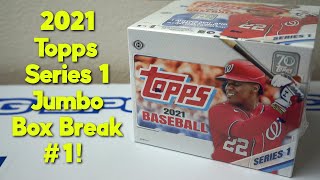 2021 Topps Series 1  Jumbo Box Break 1 Hit a CAMO 25 parallel [upl. by Alvarez]