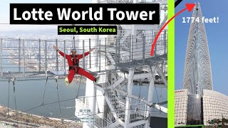 I visited Lotte World Tower amp Sky Bridge Seoul South Korea Oct 2022 [upl. by Eirelam78]