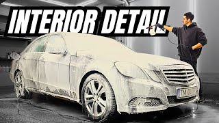 Mercedes E250 Interior Detailing  Car Detailing [upl. by Aikrehs783]