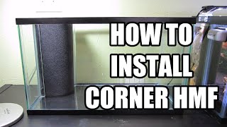 How to Install Corner Hamburger Mattenfilter HMF in Aquarium [upl. by Eliathas115]