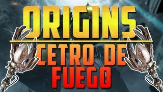 Black Ops 2 Origins Tutorial  ¡Como construir y mejorar el Cetro de Fuego Guía Completa [upl. by Nilek159]