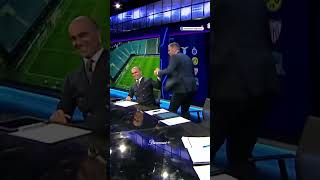 Kate Abdo Knocks Jamie Carragher for Wearing Sneakers With His Suit shorts [upl. by Emylee539]