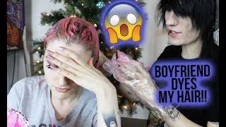 BOYFRIEND DYES MY HAIR  Alex Dorame amp Johnnie Guilbert [upl. by Dorkas]