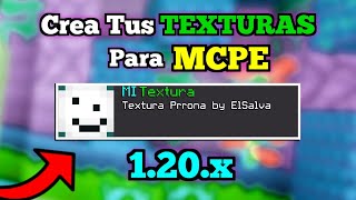 🔴 Como Crear Tus PROPIAS TEXTURAS para Minecraft Pe 120x  Crea Tu TEXTURE PACK para Bedrock😎 [upl. by Haidabo]