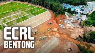 ECRL Bentong Dari Terowong Genting  Lebuhraya KL Karak  Stesen Bentong  Lingkaran Tengah Utama [upl. by Det]