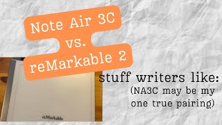 Note Air 3C vs reMarkable 2 [upl. by Larentia]