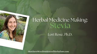 Stevia a Plant amp Medicine  An Herbalists Perspective  Herbal Medicine Making  Lori Rose PhD [upl. by Yecrad814]