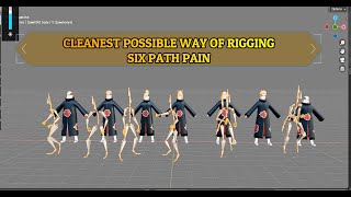 Cleanest possible way of Rigging 6 PATH PAIN credits to kishimoto Resolving Vertex Weight problem [upl. by Eisoj]