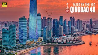 Qingdao Walking Tour  Chinas Exceptional Coastal City  4K HDR  青岛  海边浴场 [upl. by Valina]