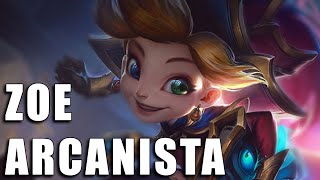 Zoe Arcanista  League of Legends Completo [upl. by Amitak]