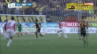 Aris vs Olympiacos Volou 21 Superleague  20102011 [upl. by Dnomhcir768]