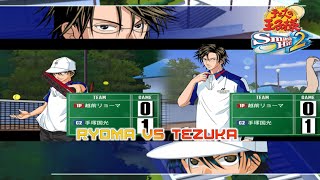 Prince of Tennis Smash Hit 2 Ryoma Echizen vs tezuka kunimitsu [upl. by Egan]