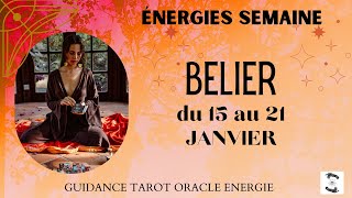 🔥BELIER du 15 au 21 JANVIER🌸message pour toibelierhebdo [upl. by Eddy400]