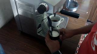 Welhome Kd210S2 Latte Art Test [upl. by Idnil620]