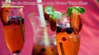 Sangria de Champanhe com Frutos Vermelhos [upl. by Spancake]