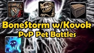 PvP Pet Battles  Bonestorm wKovok [upl. by Freud]