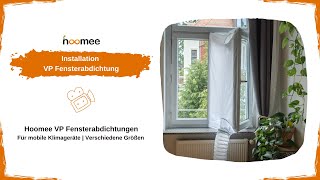 HOOMEE VP Fensterabdichtung für Mobile Klimageräte Mit Angenähter Schlauch Verlängerung [upl. by Calabrese]