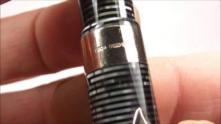 Parker Vacumatic Jewelers Cap Band Fountain Pen Review [upl. by Gnad]