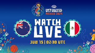 Group Phase  NZL v MEX  Full Basketball Game  FIBA U17 Womens Basketball World Cup 2024 [upl. by Ameerak]