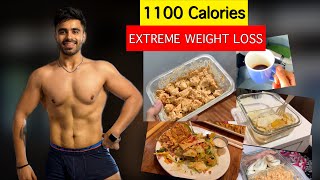 Full Day of Eating 1100 CALORIES 130gm Protein  Intermittent Fasting EXTREME SHREDDING DIET [upl. by Aketahs119]