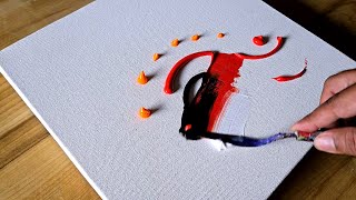 Easy Acrylic Painting Technique  Simple Abstract Painting  Step By Step 🤩🤩 [upl. by Elyc]