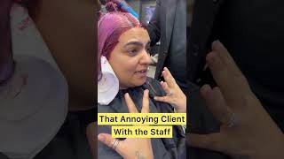 🤯That Annoying Client At Hair Salon 😂 shorts bcauntyvideo comedy haircolor salon [upl. by Gazo]