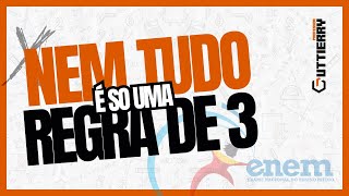 REGRESSIVA ENEM  Proporção regra de 3 simples e composta [upl. by Yetnom]