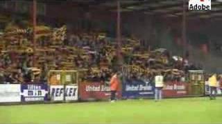 Supporters KVMechelen na een overwinning tegen KVSK United [upl. by Mallina]