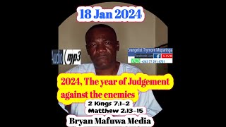 Evangelist Trymore Muparinga  2024 theme The year of Judgement against the enemies [upl. by Marlin527]