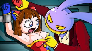 SUPER HERO POMNI VS VILLAIN JAX But JAX FALL IN LOVE AMAZING DIGITAL CIRCUS UNOFFICIAL Animation [upl. by Gery]