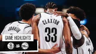 Game Highlights Nets vs 76ers  3524 [upl. by Eivol]