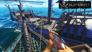 Blackwake RAMMING SPEED Epic Pirate Ship Battle  Lets Play Blackwake Gameplay [upl. by Fredkin474]