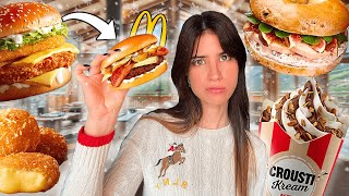 JE TESTE LES MENUS DE NOËL DES FAST FOOD [upl. by Suilenrac442]